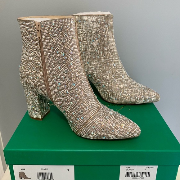 Lauren Lorraine Sparkling Ankle Boots - Picture 4 of 10